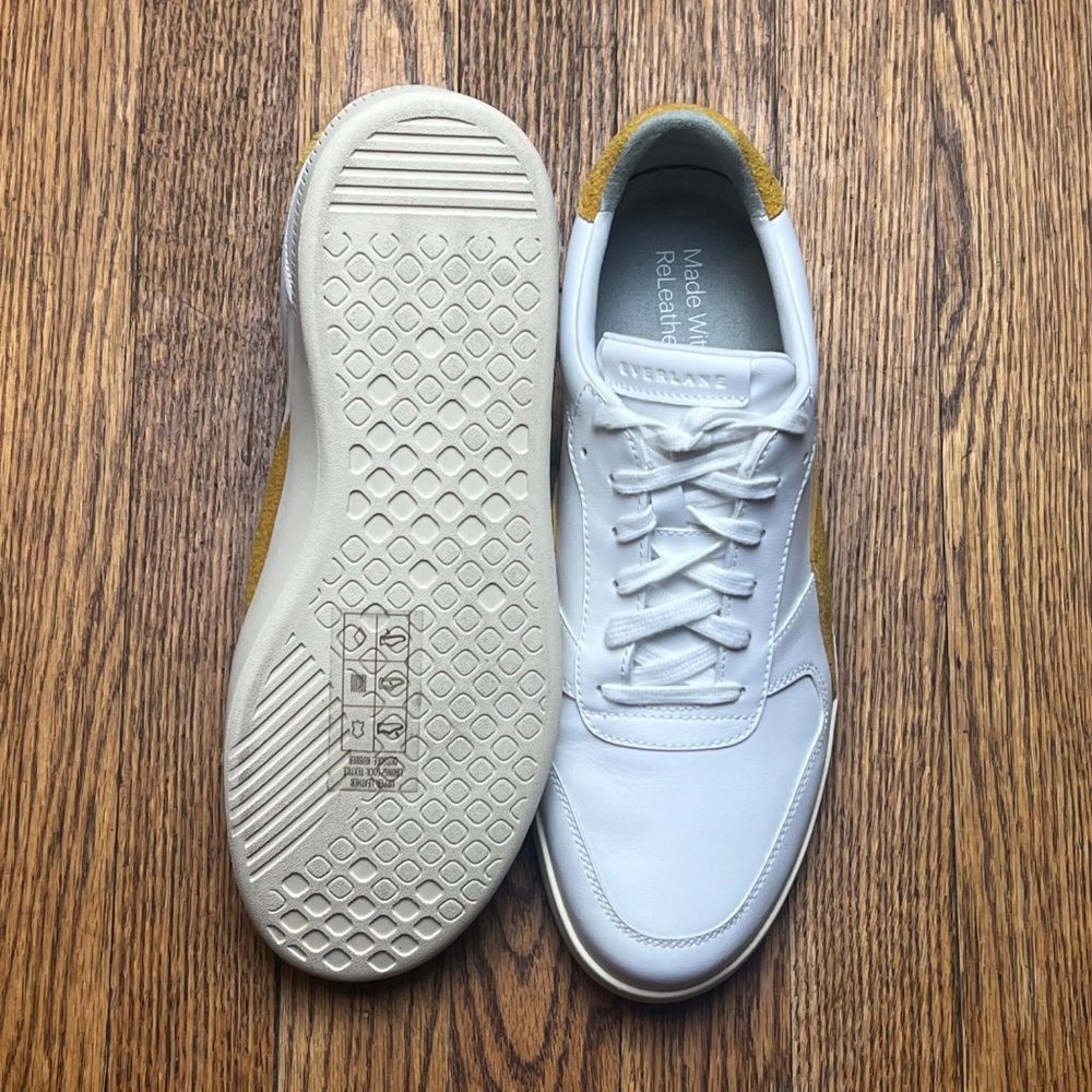 New Everlane The Re Leather Court Sneaker White mens 9 womens 11 - Picture 11 of 12